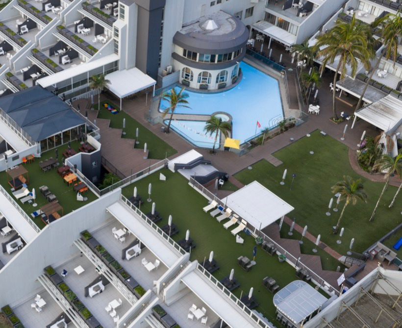 The rooftop in summer