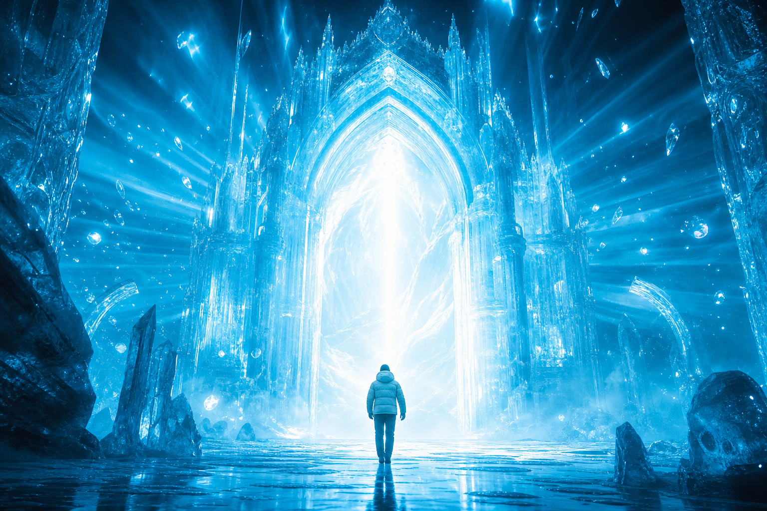 Ice cathedral portal